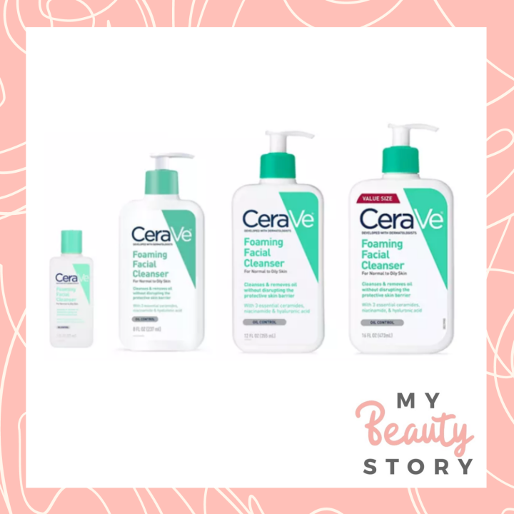 CeraVe Foaming Facial Cleanser 87ml / 237ml / 355ml / 473ml / 1000ml ...