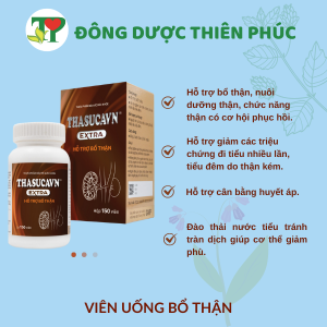 Thasuca 150v - Hỗ trợ chức năng thận - Giảm tiểu đêm - Hỗ trợ ổn định huyết áp - Tăng cường sức đề kháng.