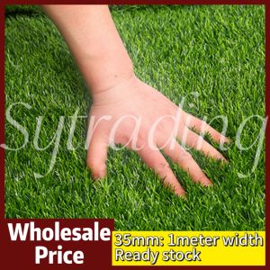 35MM ARTIFICIAL GRASS UV FAKE SYNTHETIC Karpet Rumput Tiruan Murah ( 1 Meter Width ) 1M 假草