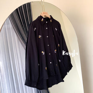 ARVIKA KEMEJA LIPIT BORDIR RAYON TWILL