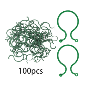 100Pcs Garden Vine Strapping Clips Vegetables Plant Bundled Fixed Buckle Tomato Vine Support Clips