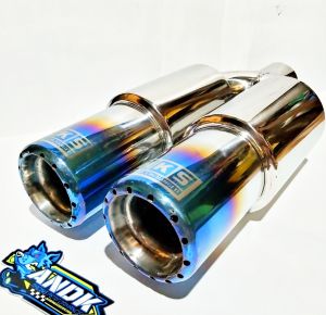 Knalpot Mobil Racing HKS Gronell mini blue UNIVERSAL MOBIL