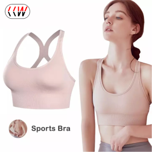 CCW Women Sports Bras Breathable Wirefree Padded Push Up Sports Top Fitness Gym Yoga Workout Bra Sports Bra Top