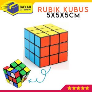 Rubik Rubrik Kubus Mainan Edukasi 5x5x5cm Cube Cubes