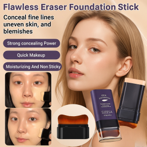 High Coverage Foundation Cream Moisturizing Brightening Liquid Foundation Stick Natural Makeup Long-lasting Flawless Eraser Invisible Pores And Even Skin Tone Primer