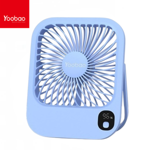 Original YOOBAO Y-F01 5000mAh Strong Wind Rechargeable Desktop Mini Fan Type-C Charging 180° Angle Adjustable