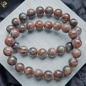 Premium Grade Fire Mars Sun Skeletal Golden Sunstone Bracelet