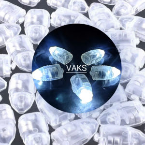 Combo 5 Đèn LED viên đạn nhựa đục màu TRẮNG ko chớp - Trang trí tiệc tùng đèn trung thubong bóng