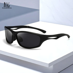 LouisWill Polarized Sports Sunglasses Unbreakable Frame Classical Fashion Glasses UV400 Sunglasses Outdoor Activities Driving Fishing Racing Eyewear Non-slip Temples Sun Glasses