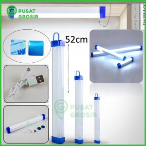 Lamp Emergency LED 52cm 80w Lampu Darurat portable penerang cahaya putih super terang