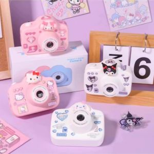2024 New Sanrio Kuromi Childrens Digital Camera HD Camera Cinnamoroll Hello Kitty Melody Fun Toy Portable Travel Tool Surprise Gift for Boys and Girls