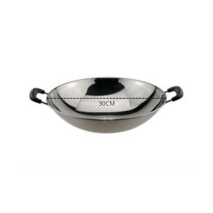 Wajan Baja Tahan Karat Wajan Restoran Kompor Alkohol Komersial Kecil Tebal Tripod Bar Bawah Datar