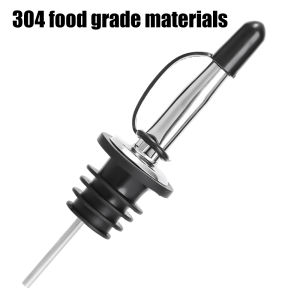 ชุดเทไวน์จุกขวดใส่น้ำมันสแตนเลสหมวกสีดำขนาดเล็กถ้วยโลหะไวน์จุกขวดแก้วอุปกรณ์เสริม