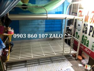 Giường hai tầng dành cho người lớn cao cấp sắt chuẩn giá rẻ giao hàng tphcm bình dương ráp
