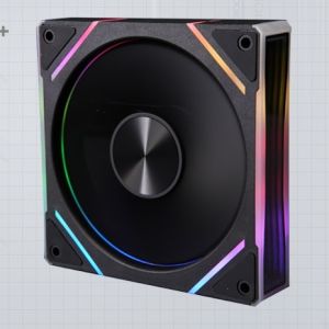 Jungle Leopard Star-Stone V1 Black / White 5V ARGB 3Pin PWM 12CM Casing Fan Reverse