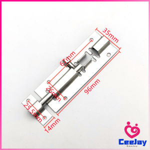 CeeJay กลอนสแตนเลสโซโล 3 นิ้ว 4 นิ้ว กลอนหน้าต่าง กลอนประตู door latch