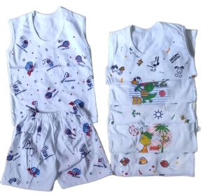 3pairs Toys/Cars/Abc Terno Muscle Sando-Shorts for Boy Kids Age 0-3years Old