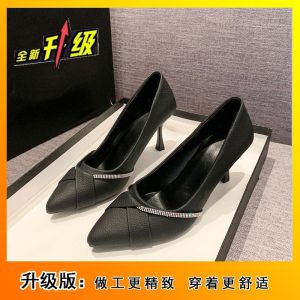 [Free Shipping] Versatile Commuter Rhinestone Banquet WomenS High Heels New Pointed-Toe Elegant Stiletto Pumps