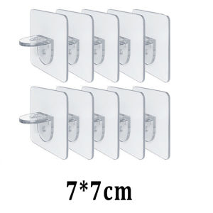 4/10Pcs Strong Self Adhesive Shelf Bracket Support Pegs Sticky Angle Brace No Drill for Closet Cabinet Wardrobe Shelves Board Holder