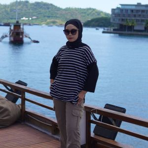 Baju Atasan Wanita Oversize Nikita Blus Katun CVC Salur S M L XL XXL 3XL Blouse Remaja Korean Style