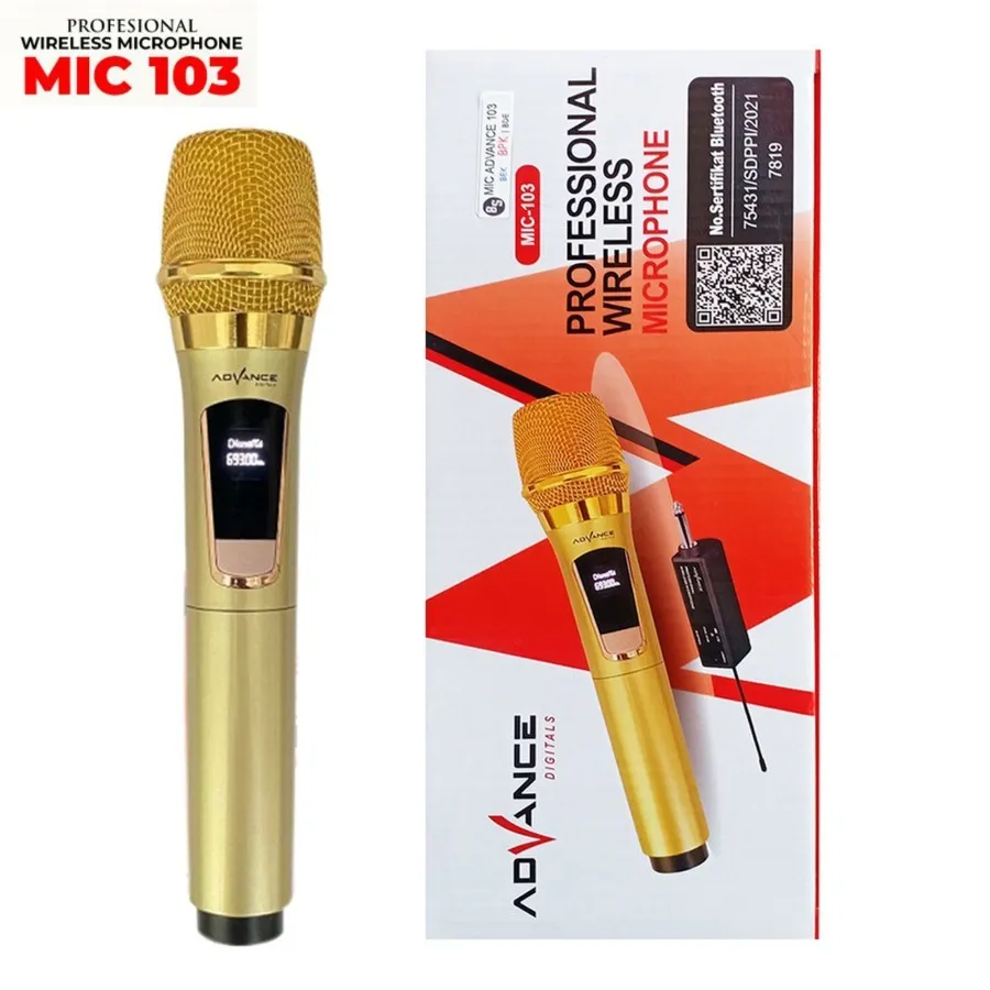 Advance 103 Microphone wireless Advance 103 Mic Karaoke Single