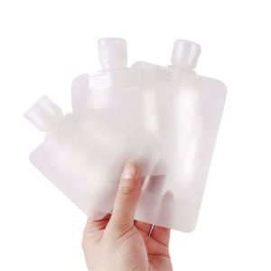 30/50/100Ml โลชั่นพกพาสำหรับเดินทาง Clamshell กระเป๋าบรรจุภัณฑ์ /Matte Frosted/ ผลิตภัณฑ์ดูแลผิวสีขาวกระเป๋าบรรจุภัณฑ์/กระเป๋าเก็บเครื่องสำอาง/กันฝุ่นถุงปิดผนึกสำหรับน้ำมันหอมระเหยและแชมพู