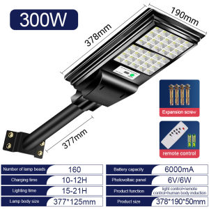 【COD】Solar Street Light Outdoor Waterproof LED Flood Lamp W/Remote Security Wireless Solar Flood Light 180W 300W 500W 800W 1000W Super Bright Solar Powered Street Light Household Garden Solar LED Light 5 Years Warranty【BUY 1 TAKE 1】