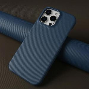 Carbon Fiber Pattern Genuine Leather Case For Iphone 16 Pro Max Case 15Pro 14 12 11 13 Aesthetic Vintage Retro Back Cover Fundas2026