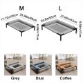 ARGETR Breathable Elevated Dog Beds Removable Mesh Dog Cooling Bed Washable with Pillow Outside Dog Bed for Small Medium Dogs. 