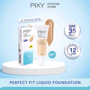 PIXY Perfect Fit Liquid Foundation SPF 35 PA+++ 20ml | Brightening Agent | Long Lasting Up to 12Hours