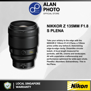 Nikon NIKKOR Z 135mm F1.8 S Plena Lens for Nikon Z | Nikon Singapore Warranty