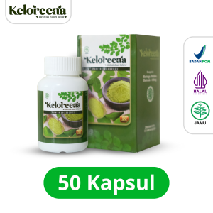 Keloreena Original 50 Kapsul Asli Ekstrak Daun Kelor BPOM HALAL MUI 100% ORIGINAL