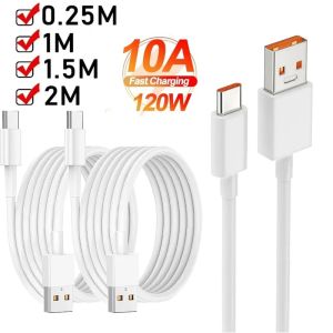 10A 120W Type C Micro USB Cable Super Fast Charge Cable Quick Turbo Charge USB C Cable Data Cord For iPhone Samsung OPPO