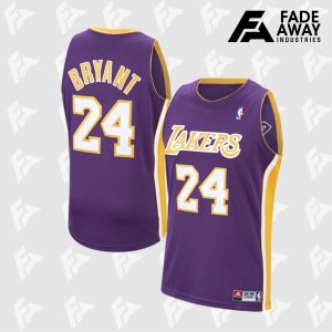 JERSEY BASKET KOBE BRYANT #24 LAKERS KUNING HITAM UNGU