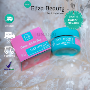 QQ Eby by Eliza Beauty Cream 2 in 1 Siang Malam & Toner Eliza Lengkap dengan Serum Saffron