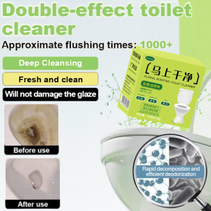 Home Toilet Bowl Cleaner Dual Effect Blue Bubble Toilet Cleaner Fresh Scent Toilet Deodorizer Toilet Cleaning Tools