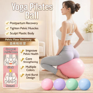 Thickened Pilates Ball Sports Gym Leg Press Ball Honeywaist Toned Butt Ball Fitness Equipment Postpartum Core Recovery Yoga Ball 瑜伽球普拉提小球