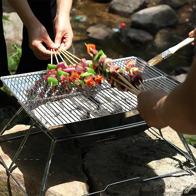 Portable grill stand camping sale