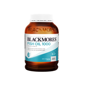Blackmores Omega-3 Fish Oil 1000mg DHA EPA 400 Capsules - Heart & Brain Health Vanilla Flavor Australian Made