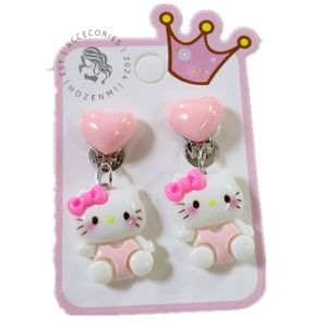 HA027 Anting Imut Karakter Anak Lucu Sanrio Unik Kuromi Melody Cinnamon Hadiah Model Jepit