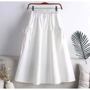 Rok Anak Perempuan Flanel Pinggang Elastis Usia 6-12 Tahun - Nyaman & Stylish