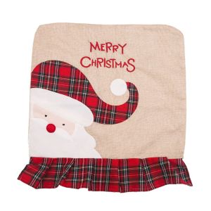 DAWEIF Elastic Stretch Dining Room Decor Party Accessories Chair Back New Year Christmas  Decorations Kitchen Supplies Chair Seat Cover Chair Covers