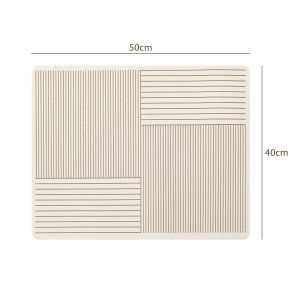 แผ่นเสื่อดูดซับน้ำสไตล์มินิมอล dry mat แผ่นรองจาน ที่้รองจาน แผ่นรองแก้ว กันลื่น