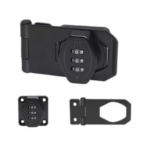 Easy Installion Without Key Closet Door Lock with Twist Knob Hasp Latches Convenient for Cabinets and Double Door