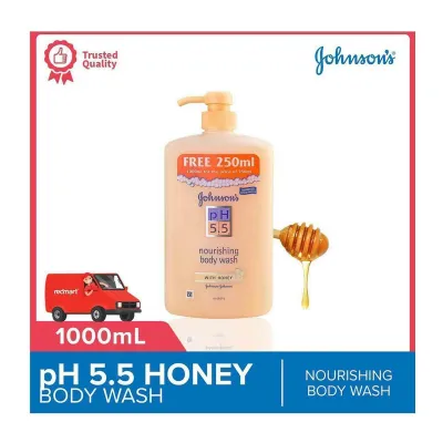 Johnsons pH 5.5 Nourishing Body Wash With Honey
