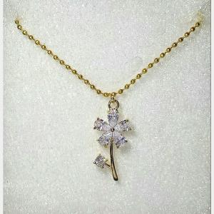 สร้อยคอพร้อมจี้เพชรCz