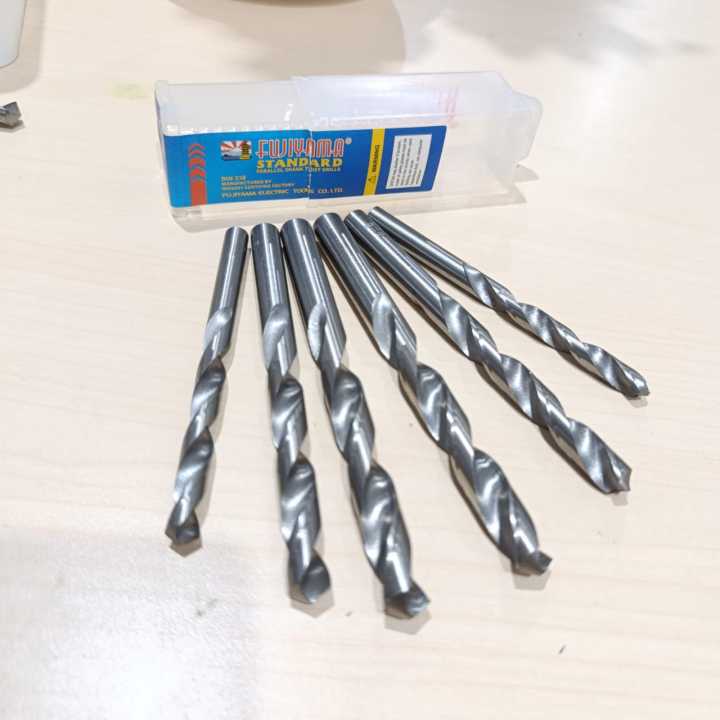 Mata bor Besi Eceran ukuran 2.5mm 3mm 4mm 4.5mm 5.5mm 6mm 7mm 8mm 10mm twist drill hss Original HARGA PER 1 PCS