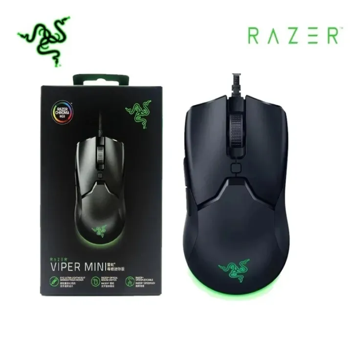 Razer Viper Mini Mouse 8500DPI Optical Sensor Chroma RGB Wired 61 Grams Lightweight Mouse Speedflex Cable Mouse for Esport Gamer