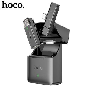 HOCO S31 Wireless Lapel Microphone Recorder Convenient Lavalier Mic Noise Reduction Live Interview Mobile Phone Recording 2.4GHz Wireless Microphone For iPhone Type C Radio Receiver