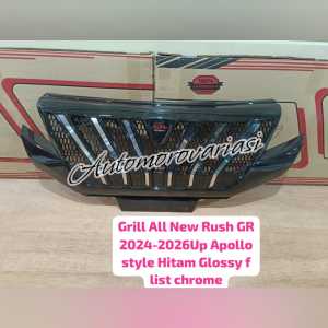 GRILL DEPAN ALL NEW RUSH GR SPORT FACELIFT 2024 2025 2026 2027  MODEL APOLLO/PRADO HITAM GLOSSY HITAM DOFF